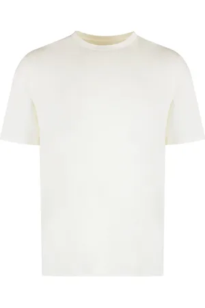 Jil Sander Tops, Heren, , M, Katoen, Katoenen T-shirt met ronde hals