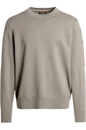 Parajumpers Sweatshirts & Hoodies, Heren, Grijs, 2Xl, Katoen, Basic Gebreide Trui