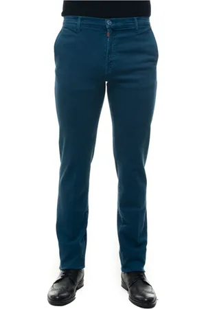 Kiton Jeans, Heren, Blauw, W33, Denim, Slim-Fit Denim Jeans