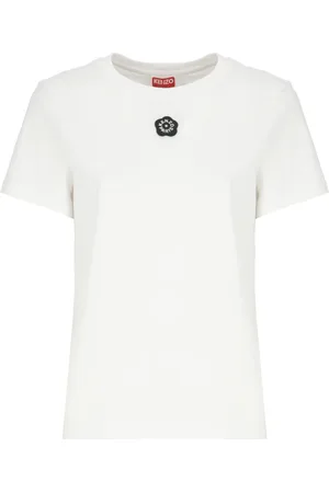 Kenzo Tops, Dames, Wit, XS, Katoen, Boke Flower 2.0 T-shirt