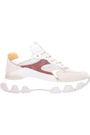 Hogan Schoenen, Dames, Veelkleurig, 39 EU, Suède, Kleurrijke Suède Sneakers Ronde Neus