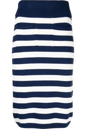 Kenzo Rokken, Dames, Blauw, L, Katoen, Jena Midi Rok