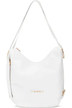 Nero Giardini Tassen, Dames, Wit, ONE Size, Witte leren hobo tas met rits