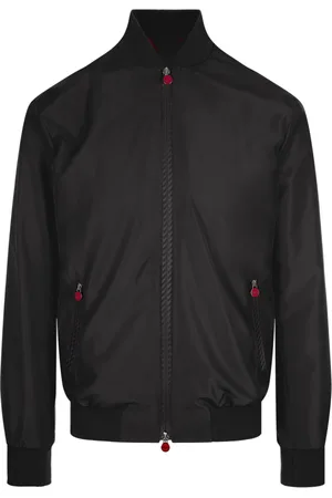 Kiton Jassen, Heren, Zwart, XL, Polyester, Bomberjack
