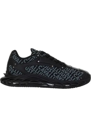 Roberto Cavalli Schoenen, Heren, Zwart, 45 EU, Sneakers
