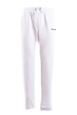 Karl Lagerfeld Broeken, Heren, Wit, L, Katoen, Jump Sweats