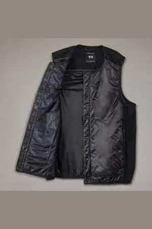 Y-3 Jassen, Heren, Zwart, S, Stijlvol Vest