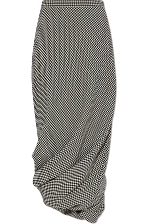 Balenciaga Rokken, Dames, Zwart, 2Xs, Wol, Wollen rok
