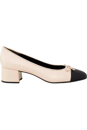 Tory Burch Schoenen, Dames, Roze, 37 EU, Leer, Leren Pumps met Strik