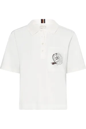 Tommy Hilfiger Tops, Dames, Wit, S, Tommy Icons Logo Polo Shirt