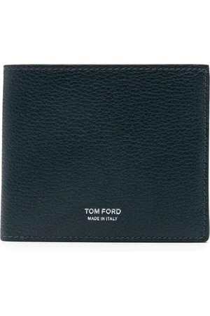 Tom Ford Accessoires, Heren, Blauw, ONE Size, Leer, Stijlvolle Portemonnee