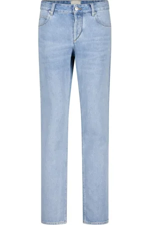 Isabel Marant Jeans, Dames, Blauw, L, Denim, Klassieke Denim Straight Leg Jeans