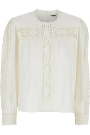 Isabel Marant Blouses & Shirts, Dames, Wit, M, Katoen, Valmira Witte Blouse