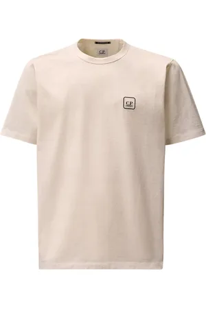 C.P. Company Tops, Heren, Wit, M, Katoen, Urban Tech Jersey T-shirt Wit