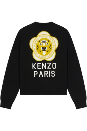 Kenzo Sweatshirts & Hoodies, Dames, Zwart, M, Katoen, Cardigan Sweatshirt