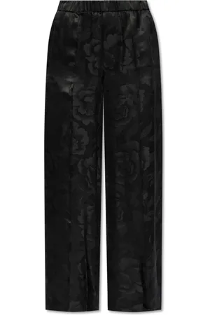Kenzo Broeken, Dames, Zwart, M, Broek met bloemenmotief