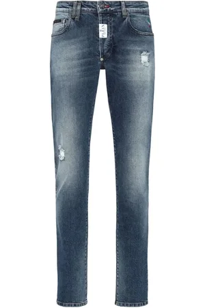 Philipp Plein Jeans, Heren, Blauw, W29, Katoen, Casual Broeken
