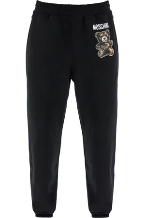 Moschino Broeken, Heren, Zwart, L, Katoen, Teddy Bear Joggers