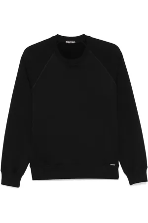 Tom Ford Sweatshirts & Hoodies, Heren, Zwart, L, Katoen, Fleece Sweatshirt