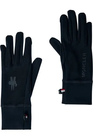 Moncler Accessoires, Dames, Zwart, L, Nylon, Nylon Jersey Touch Screen Handschoenen