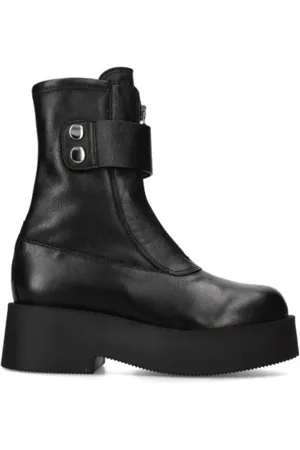 Premiata Schoenen, Dames, Zwart, 38 EU, Leer, Central Zip Boot Luna