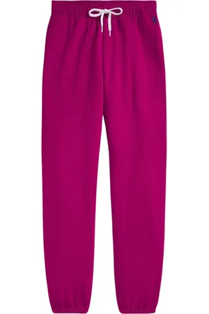 Ralph Lauren Broeken, Dames, Roze, M, Katoen, Sportieve Trainingsbroeken