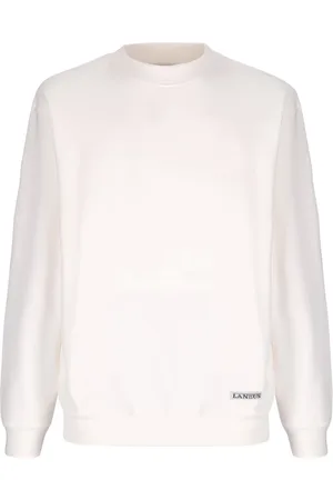 LANEUS Sweatshirts & Hoodies, Heren, Wit, S, Katoen, Sweatshirts & Hoodies