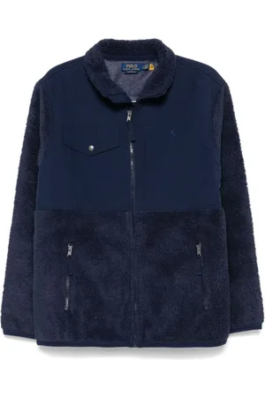 Ralph Lauren Jassen, Heren, Blauw, 2Xl, Polyester, Jas met Rits en Stretch Randen
