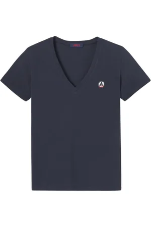 Jott Tops, Dames, Blauw, L, Katoen, Cotton T-Shirt - Cancun Style