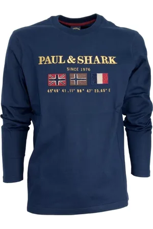 Paul & Shark Sweatshirts & Hoodies, Heren, Blauw, S, Katoen, Training Sweatshirt