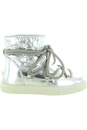 INUIKII Schoenen, Dames, Grijs, 36 EU, Leer, Bomber Star Boots