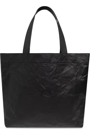 Y-3 Tassen, unisex, Zwart, ONE Size, Leer, Shopper Bag met Logo