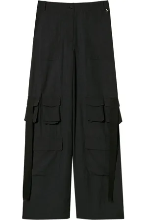 ACTITUDE Broeken, Dames, Zwart, 2Xs, Katoen, Cargo Broek Zwart