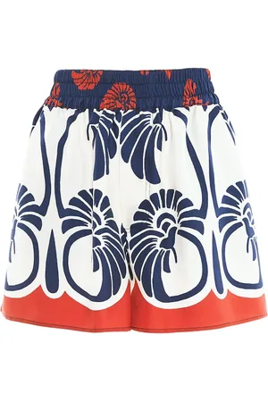 La DoubleJ Korte broeken, Dames, Veelkleurig, L, Palmetto Silk Shorts