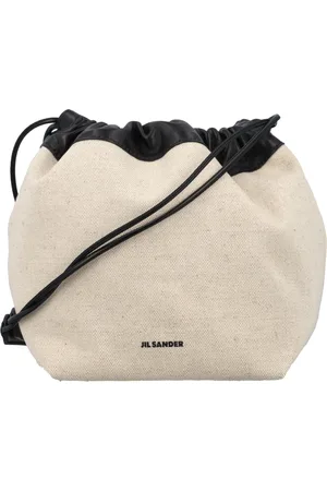 Jil Sander Tassen, Dames, , ONE Size, Katoen, Drawstring Crossbody Tas