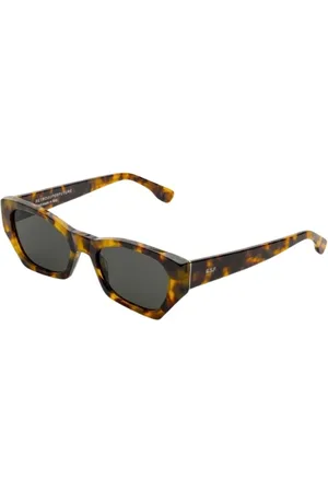 Retrosuperfuture Accessoires, Dames, Veelkleurig, ONE Size, Geometrische Havana Zonnebril - Multi Kleuren