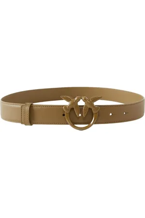 Pinko Accessoires, Dames, Groen, XS, Leer, Love Berry H3 Riem