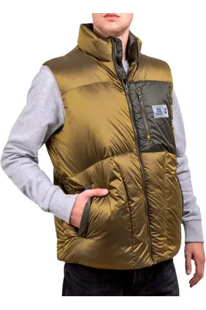 Tommy Hilfiger Jassen, Heren, Bruin, M, Nylon, Oversized Mouwloze Vest