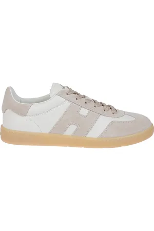 Hogan Schoenen, Dames, , 36 EU, Suède, Ivoor suède leren sneakers