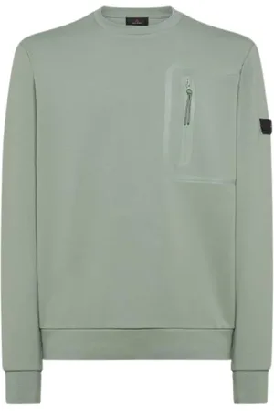 Peuterey Sweatshirts & Hoodies, Heren, Groen, XL, Ronde Hals Trui Gorie