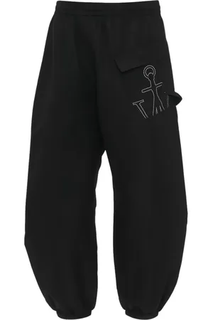 J.W.Anderson Broeken, Heren, Zwart, L, Polyester, Anchor Logo Joggingbroek