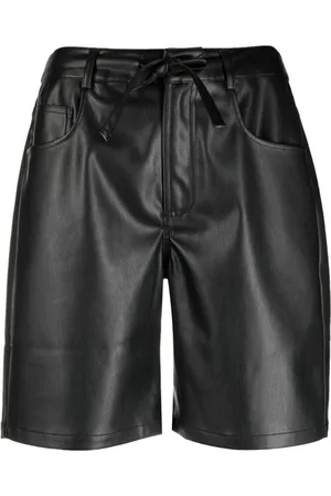 Proenza Schouler Korte broeken, Dames, Zwart, S, Leer, Zwarte Casual Shorts van Imitatieleer