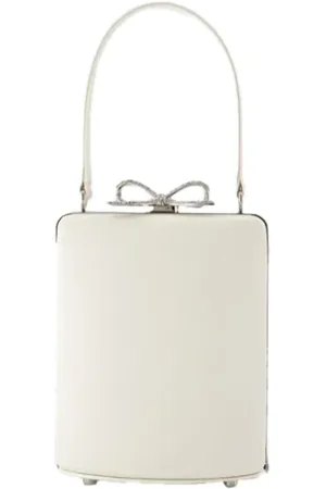 Self-Portrait Tassen, Dames, Wit, ONE Size, Satijn, Silk handbags