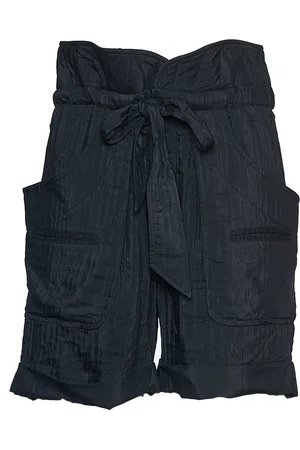 Isabel Marant Korte broeken, Dames, Zwart, M, Katoen, Sereni Shorts
