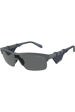 Emporio Armani Accessoires, Heren, Grijs, 35 MM, Zonnebril Ea 4218 Model 610387