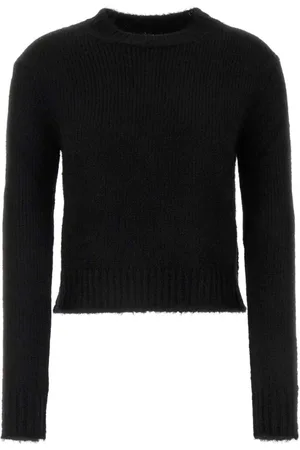 Jil Sander Truien, Dames, Zwart, S, Alpaca Blend Trui
