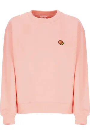 Kenzo Sweatshirts & Hoodies, Dames, Roze, S, Katoen, Boke Flower Sweatshirt