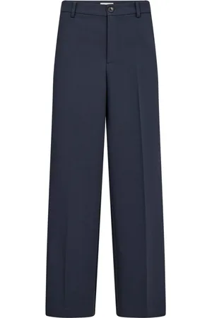 Part Two Broeken, Dames, Blauw, 2Xl, Stijlvolle Wijde Pijpen Broek After Midnight