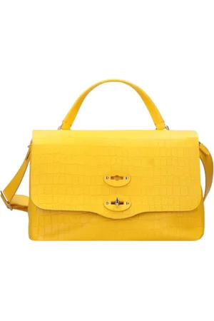 Zanellato Tassen, Dames, Geel, S, Leer, Postina Cayman S Cross Body Bag