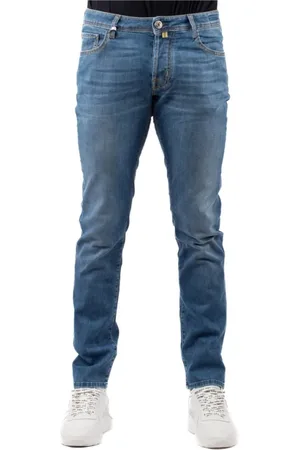 Jacob Cohen Jeans, Heren, Blauw, W40, Katoen, Slim-fit Jeans
